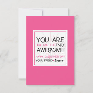 Customizable Tic Tac Toe Valentine Invitation