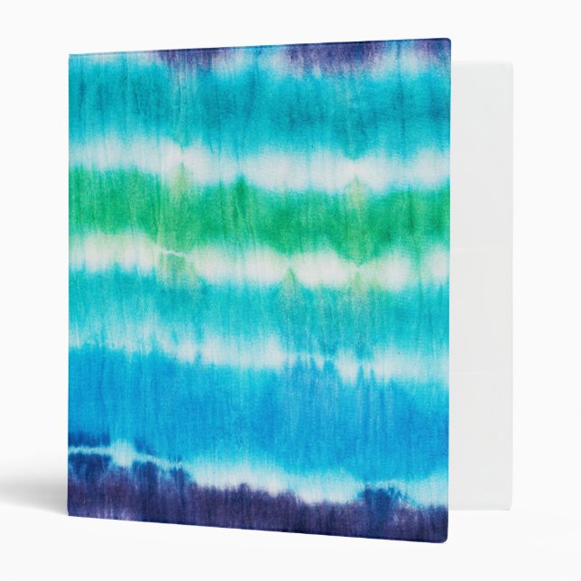 Customizable Tie Dye Binder - Blues (Front/Inside)