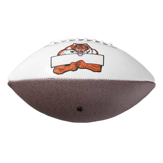Customizable Tiger Sports Logo Football (Rotated 270)