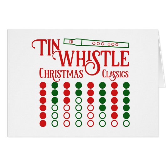CUSTOMIZABLE Tin Whistle Christmas Classics (Front Horizontal)