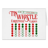 CUSTOMIZABLE Tin Whistle Christmas Classics Cards (Front Horizontal)