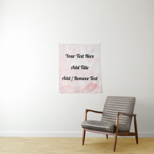 Customizable Title Name 50 x 60 Tapestry