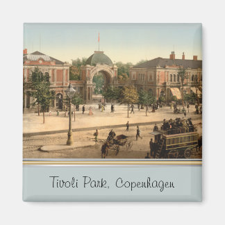 Customizable Tivoli Park Entrance Copenhagen Magnet
