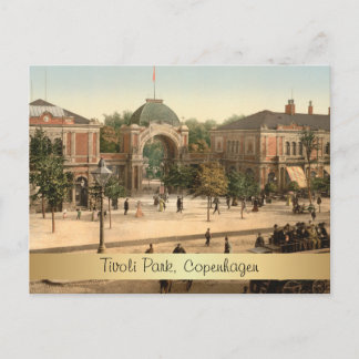 Customizable Tivoli Park Entrance Copenhagen Postcard