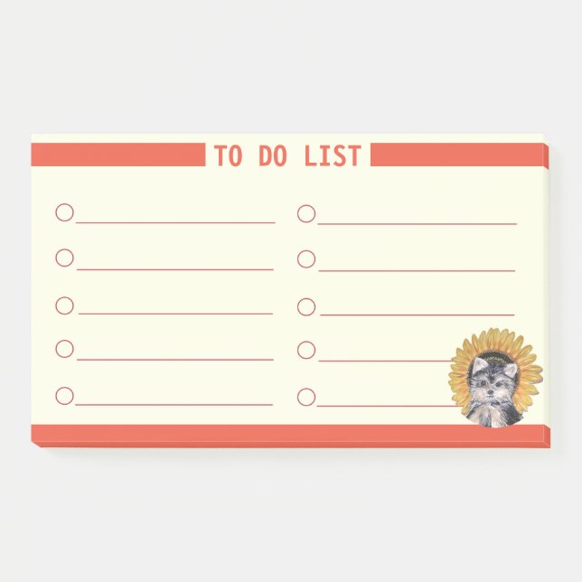 Customizable To Do List Post-it Notes (Front)