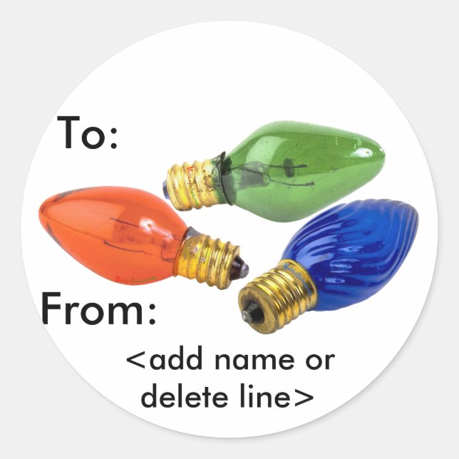 Customizable To/From Gift Tags (Front)