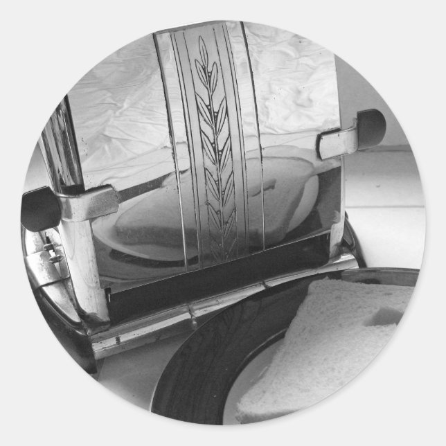 Customizable Toaster Kitchen Art Stickers (Front)