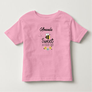 Customizable Toddler Sweet As Can Bee T-Shirt