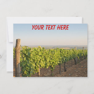 Customizable Tokaj vineyards, Hungary card