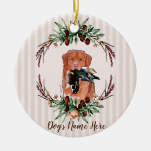 Customizable Toller Ceramic Ornament
