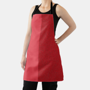 Customizable Tomato Red Dual-Tone Apron