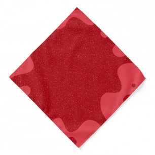 Customizable Tomato Red Fluid Wave Bandana