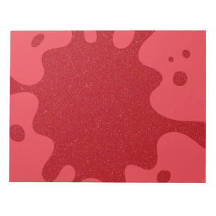 Customizable Tomato Red Ink Splash Notepad