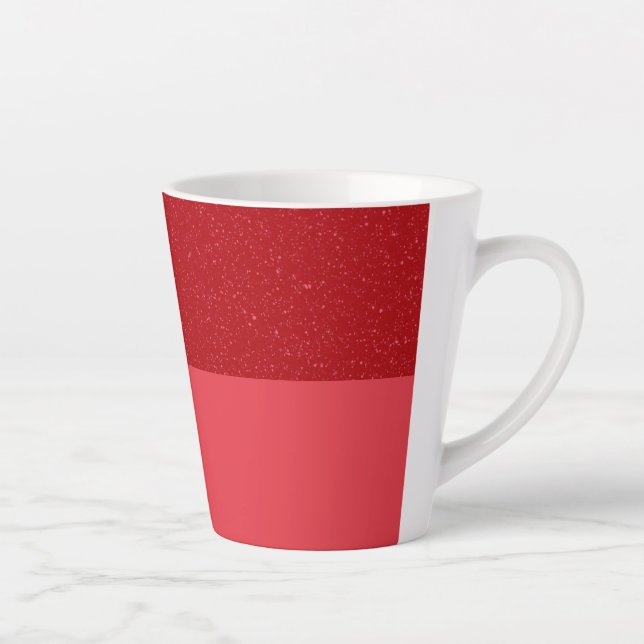 Customizable Tomato Red Latte Mug – Dual Finish (Right)