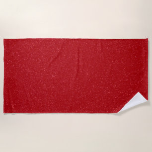 Customizable Tomato Red Noise Beach Towel