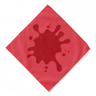 Customizable Tomato Red Noise Splash Bandana