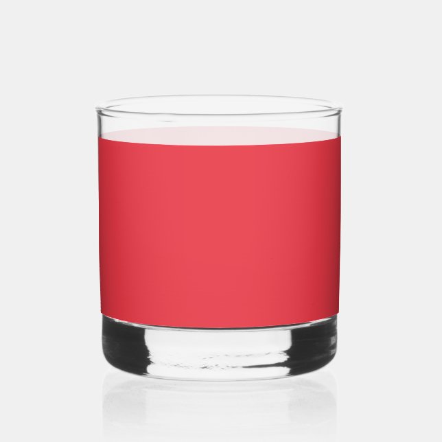 Customizable Tomato Red Rocks Glass – 12 oz (Front)