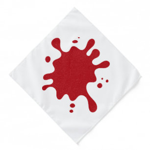Customizable Tomato Red Splash Bandana