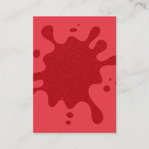 Customizable Tomato Red Splash Card – Bulk Option