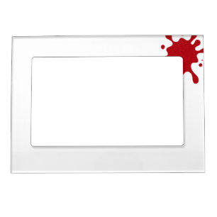 Customizable Tomato Red Splash Magnetic Frame
