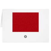 Customizable Tomato Red Splash White Card (Back Horizontal)