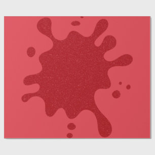 Customizable Tomato Red Splatter Gift Wrap