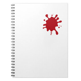 Customizable Tomato Red Splatter Notebook