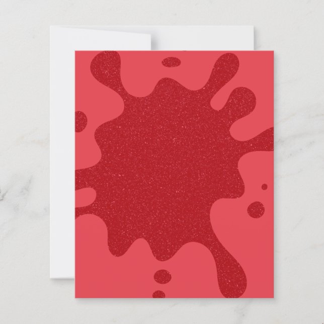 Customizable Tomato Red Splatter Paper Sheet (Front)
