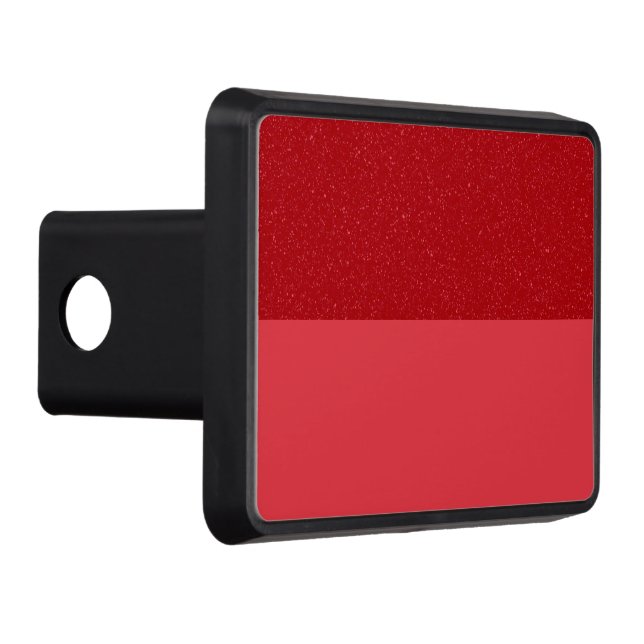 Customizable Tomato Red Split Trailer Hitch Cover (Right)