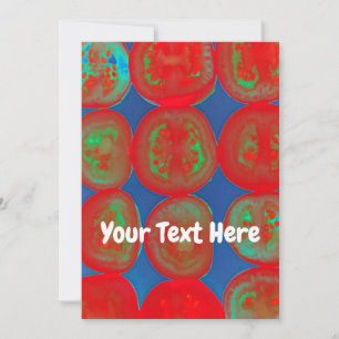 Customizable tomato slices card