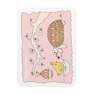 Customizable Tortoise Easter Magnet