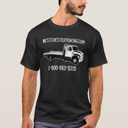 Customizable Tow Truck Black Shirt