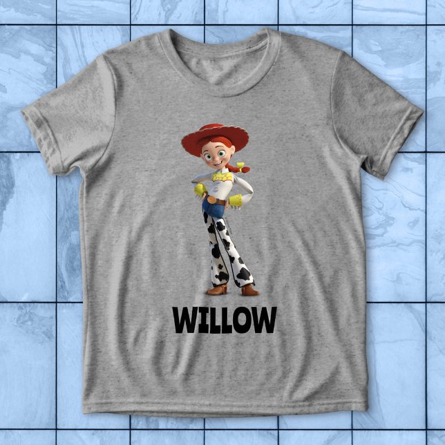 Customizable Toy Story 3'S Jessie Tri-Blend Shirt (Shirt on background)