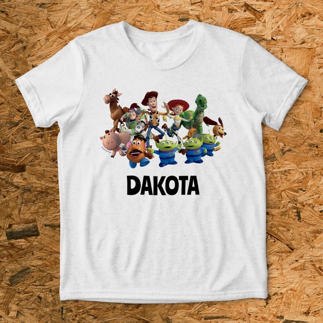 Customizable Toy Story Squad Tri-Blend Shirt (Shirt on background)