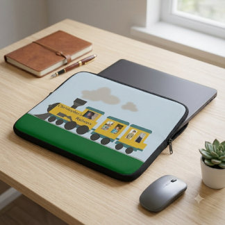 Customizable Train Laptop Sleeve