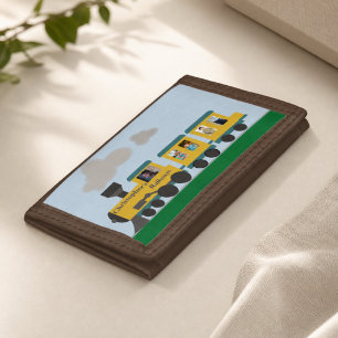 Customizable Train Tri-fold Wallet