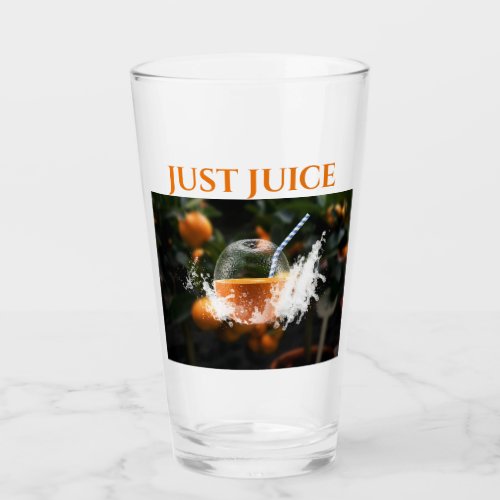 Customizable Translucent Orange Motif With Straw Glass