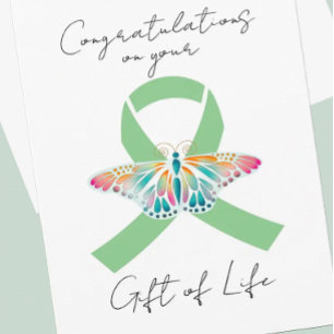 Customizable Transplant Care Folded Card