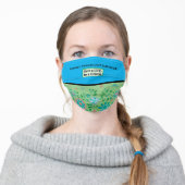 Customizable Transplant Donation Floral Mask (Worn)