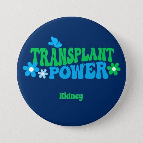 Customizable Transplant Power Retro Design Button