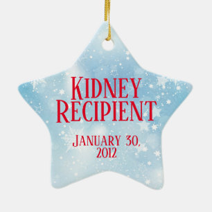 Customizable Transplant Recipient Ceramic Ornament