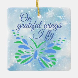 Customizable Transplant Recipient Ceramic Ornament