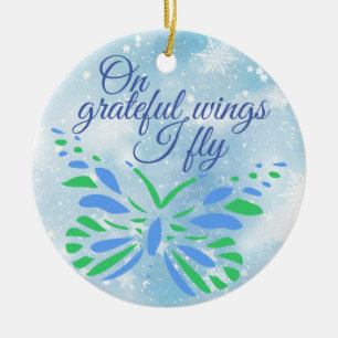 Customizable Transplant Recipient Ceramic Ornament