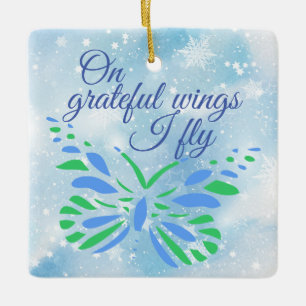 Customizable Transplant Recipient Ceramic Ornament