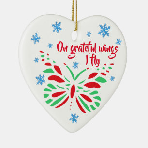 Customizable Transplant Recipient Ceramic Ornament