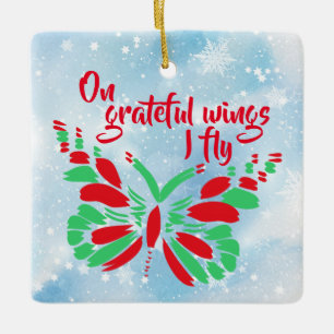 Customizable Transplant Recipient Ceramic Ornament