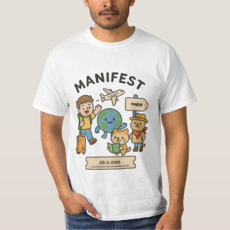 Customizable Travel Manifestation T-Shirt