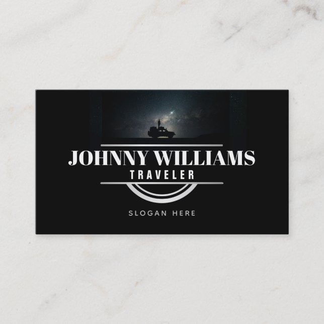 Customizable Traveler Business Cards (Front)