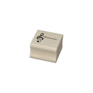 Customizable Treble Clef Stamp