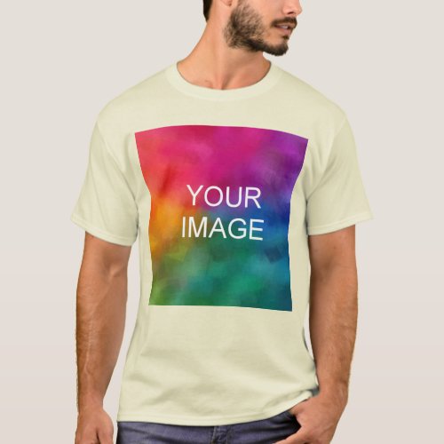 Customizable Trendy Add Your Image Logo Photo T_Shirt